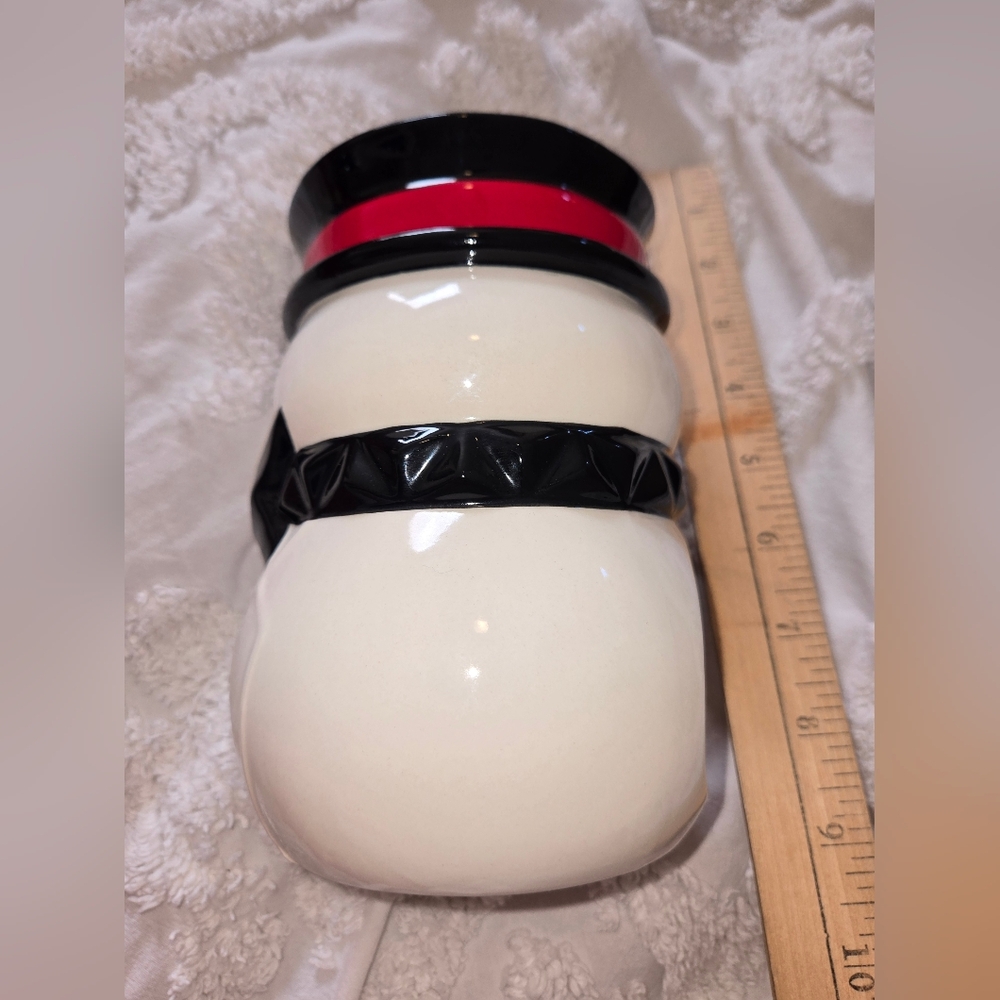 Large Jackson Frost Yankee Candle Holder Snowman 6 Inch Height - Picture 5 of 7